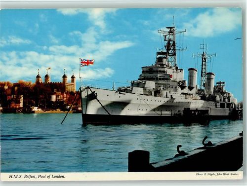 H.M.S. Belfast , Pool of London AK