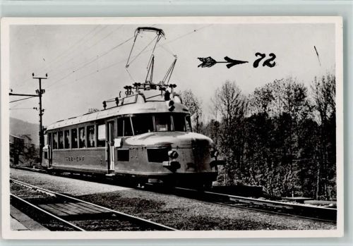 Elektr. Leichttriebwagen Der S.B.B. Lokomotive 1937 Foto AK