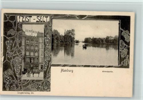 Hamburg 1900 Feist Sect - Jugendstil, Knackstedt & Näther , gute Erhaltung AK
