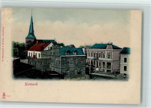 Nortorf 1902 Teilansicht, gute Erhaltung AK