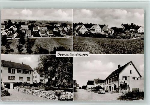 Obersulmetingen 1966 Spar Lebensmittel, Teilansichten, gute Erhaltung AK