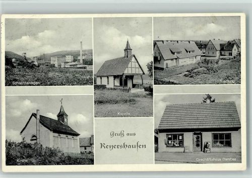 Reyershausen Schachtanlagen Kirche Kapelle Siedlung Geschäftshaus Barabas Mehrfachaufnahme