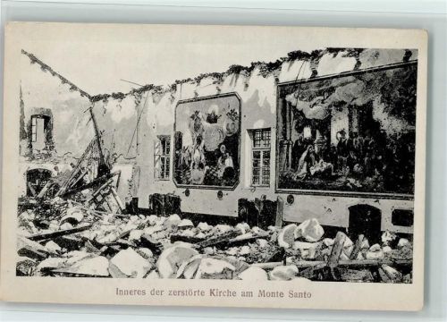 44010 Montesanto - Inneres der zerstörten Kirche
