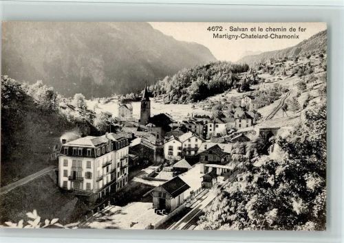 Salvan Verlag Burgy 4672 - Salvan et le chemin de fer, Martigny-chaterlard-Chamonix