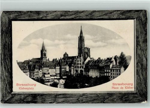Strasbourg 1912 Kleberplatz Place de Kléber Prägedruck