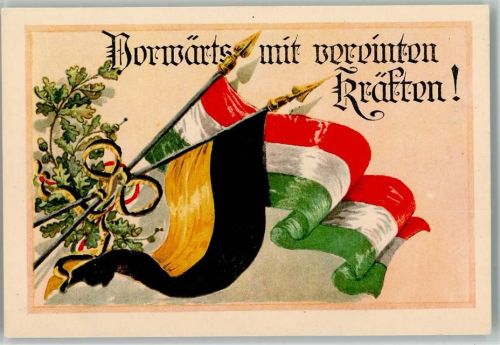 der Verbündeten - Vorwärts mit vereinten Kräften Fahne