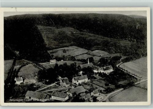 32676 W4927 Falkenhagen , Lippe - Vogelperspektive , ex Sammlung Busse