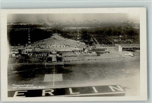 1929 Verlag Foto Klinke - Zentralflughafen Berlin, Fliegeraufnahme
