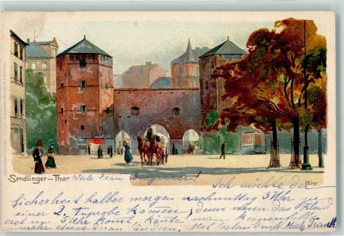 München 1903 Sendlinger Tor sign Kley