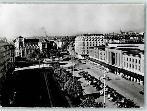 Genève Gare de Cornavin et Notre-Dame Oldtimer