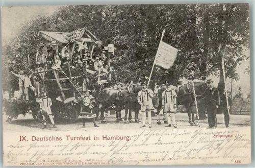 Hamburg 1899 Festwagen - IX Turnfest - Verlag Knackstedt Nr. 816 AK