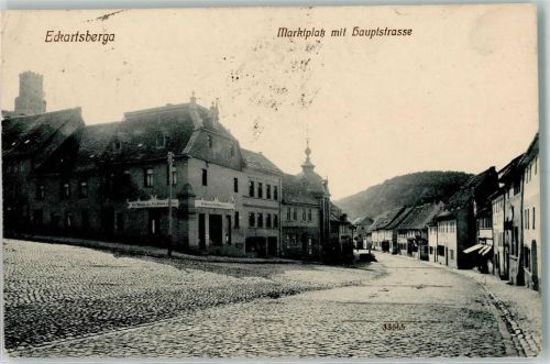 06648 O4804 Eckartsberga - Marktplatz mit Hauptstraße