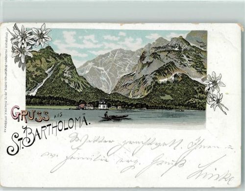 St. Bartholomä 1898 Ruderboot Edelweiß