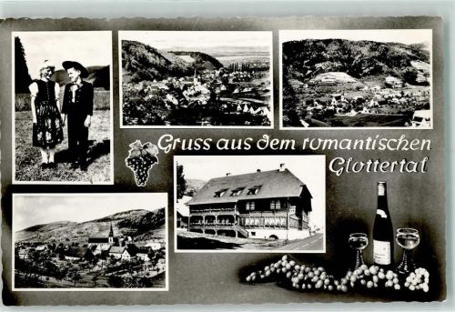 Glottertal Kinder in Trachten Schwarzwaldhaus Wein
