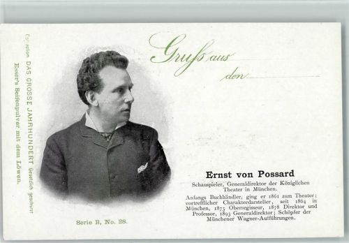 Das grosse Jahrhundert Serie B Nr. 28 - Theater Schauspieler Ernst von Possard