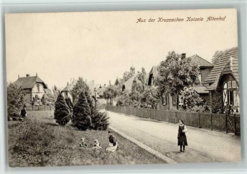 W4300 Essen , Ruhr Kolonie Altenhof ca 1915 AK Krupp