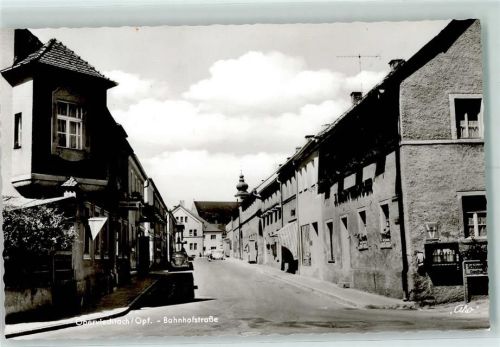 Oberviechtach Bahnhofstraße Rückseite mit Kleberesten bzw Abschürfungen