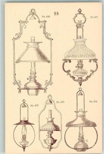 Nr. 55 Serie der Firma Kretzschmar Bösenberg & Co in Dresden Lampen und Leuchtkörper AK