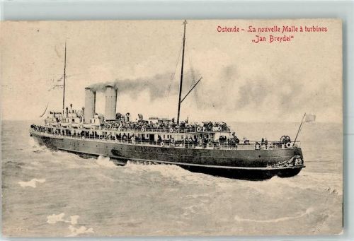 Ostende Küstenschiff Jan Breydei AK