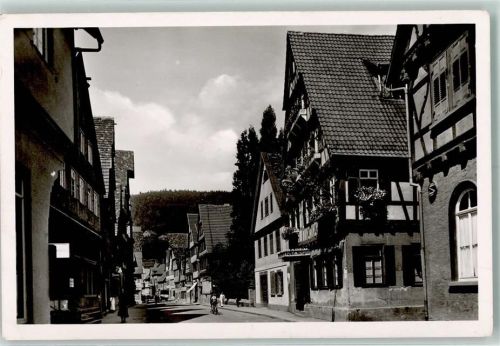 Calw Lederstraße mit Gasthof zum Bären