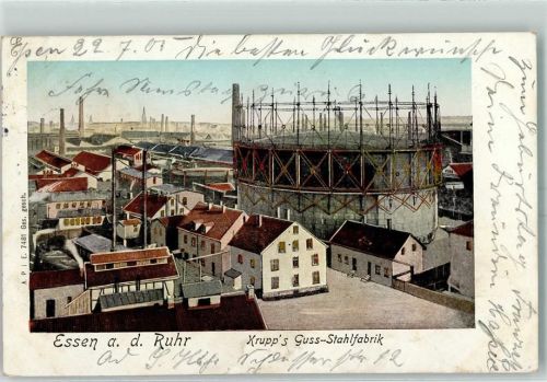 Essen 1905 Stahlfabrik AK