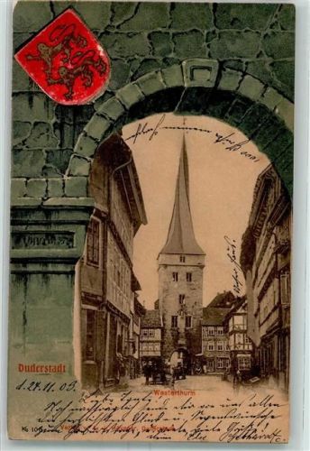 Duderstadt 1903 Westerthrum Torbogen