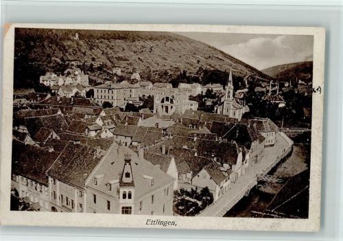 Ettlingen Teilansicht AK