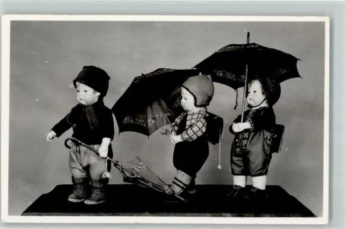 Sonneberg 1961 Schulpuppen AK