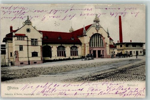 Witten 1907 Bahnhof
