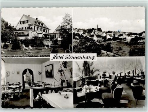 Espenschied Hotel Sonnenhang Innenaufnahmen Ortsansicht 4-Bildaufnahme