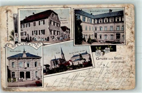 Still 1901 Post Gasthaus Sattler Blinden-Anstalt Gemeindehaus Kirche