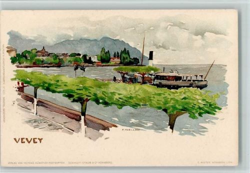 Vevey sign Voelmy - Velten Verlag Nr. 436, sehr gute Erhaltung AK Velten Lithographie / Künstlerkarte