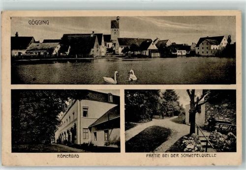 Bad Gögging Römerbad Schwefelquelle Schwäne
