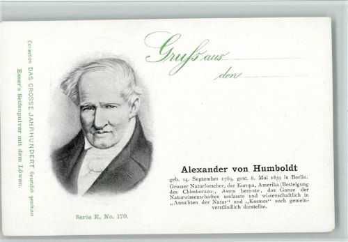 Das Grosse Jahrhundert Serie E Nr. 179 - Humboldt, gute Erhaltung AK