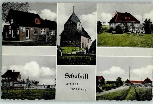 Schobüll 1960 Gemischtwaren, versch. Abbildungen, gute Erhaltung AK