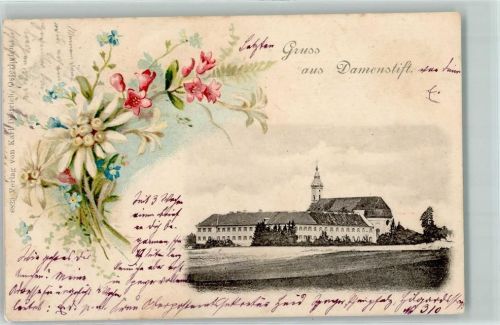 Osterhofen 1899 Damenstift Blumen