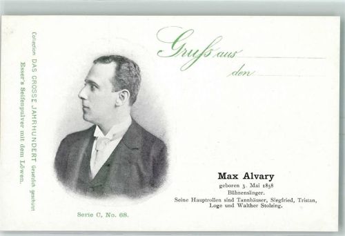 Das grosse Jahrhunder Werbung Essers Seifenpulver Serie C Nr. 68 Max Alvary