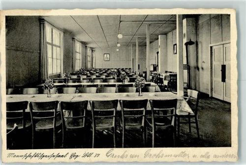 Weiden 1936 Mannschaftspeisesaal Ers. Btl. 37 WK II