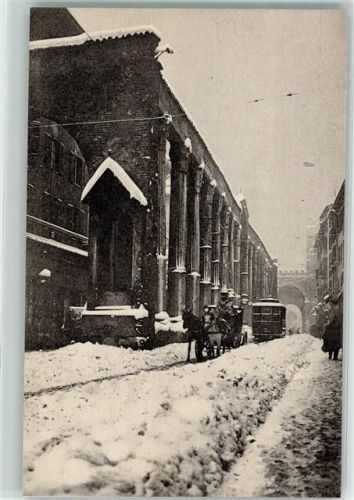 Milano Chiesa e Colonne S. Lorenzo Winter Straßenbahn Kutsche
