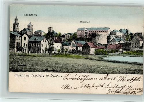 Friedberg Adolfsturm, Seminar, 1906 gute Erhaltung AK