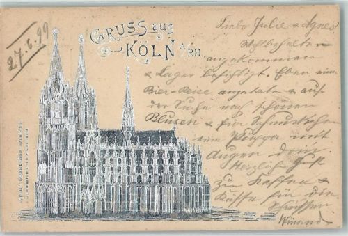 Köln Altstadt-Nord 103 1899 Dom Verlag Vossen und Söhne No. 78348