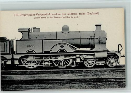Serie 13 Nr. 3 Leonhardt Verlag - 2 B Dreiz. Verbundlokomotive 2632 der Midland Bahn