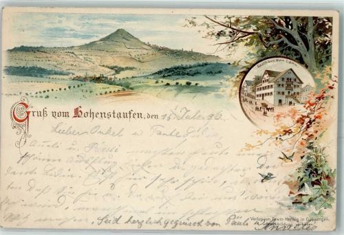 Hohenstaufen 1896 Gasthaus Zum Lamm