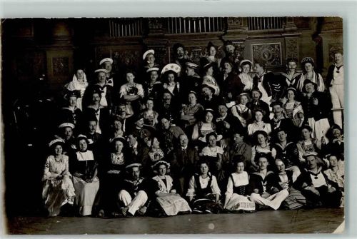 Stettin 1911 Gruppenfoto Trachten Ort handschriftlich
