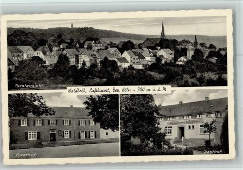 Waldbröl Gesamtansicht Gasthof Wilh. Wirges 3-Bildaufnahme