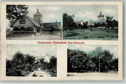 Grünwald 1928 Restauration Waldschlößl AK