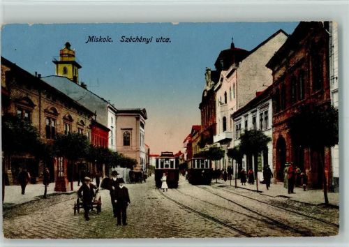 Miskolc - Szechenyi utca , Straßenbahn