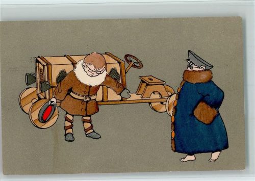 1909 M.M. Vienne Nr. 437 - Seifenkiste, gute Erhaltung AK
