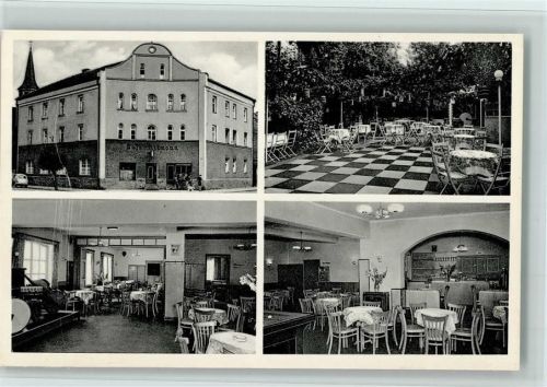 Plattling Konzert- und Tanzcafé Altmann Innenaufnahmen Gastraum Terrasse 4-Bildaufnahme