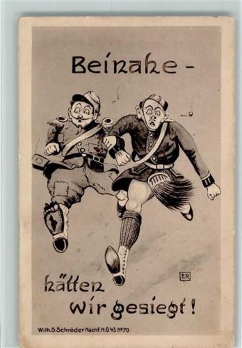 1915 Beinahe hätten wir gesiegt - Künstlerkarte - Propaganda